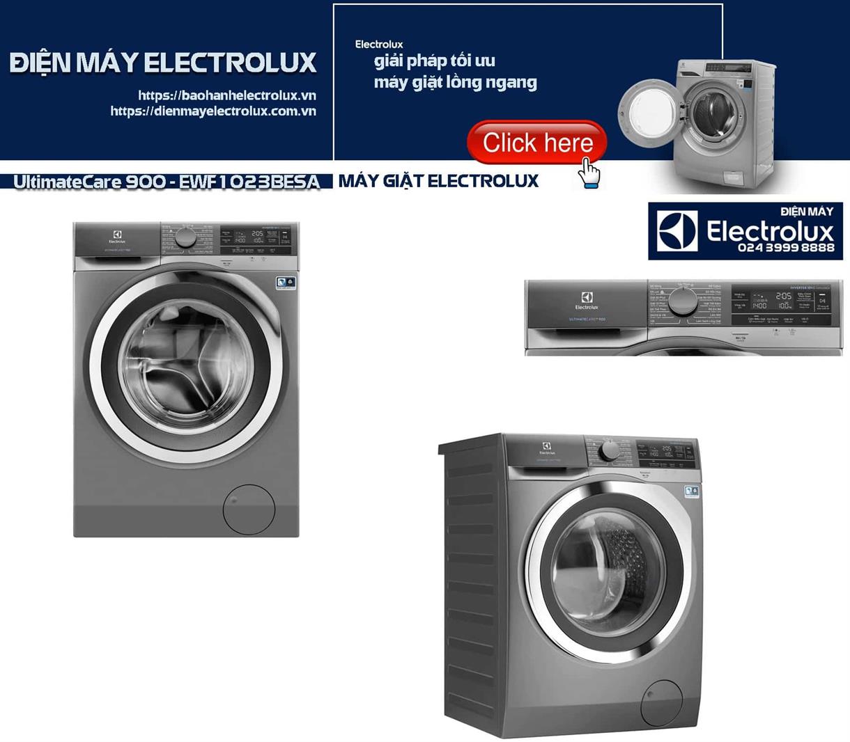 UltimateCare 900 - EWF1023BESA Máy giặt Electrolux lớn, hiện đại, tiết kiệm điện năng, phù hợp cho gia đình, cung cấp dịch vụ sửa chữa, bảo trì điện tử điện lạnh tại Nguyễn Dương.