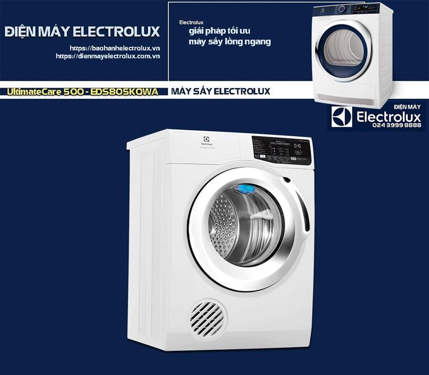 UltimateCare 500 - EDS805KQWA Máy giặt Electrolux Uy tín, công nghệ tiên tiến, bảo vệ quần áo tốt, tiết kiệm điện nước, dịch vụ sửa chữa tận nơi tại Nguyên Dương.