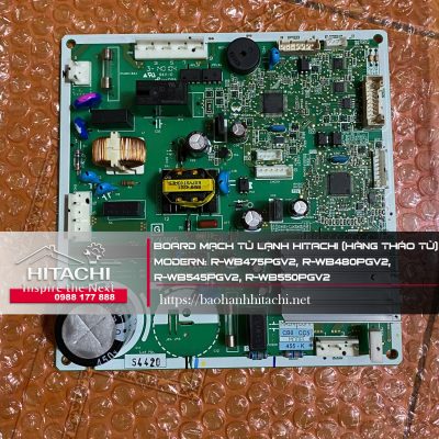 Bo mạch điều khiển tủ lạnh Hitachi mới, Uy tín, phù hợp với model R-WB475PGV2, R-WB480PGV2, R-WB545PGV2, R-WB550PGV2, giá tốt, dịch vụ uy tín tại Nguyễn Dương.